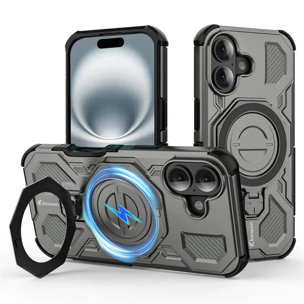 Karwan Vanguard Rugged Kickstand  MagSafe Case for iPhone 16