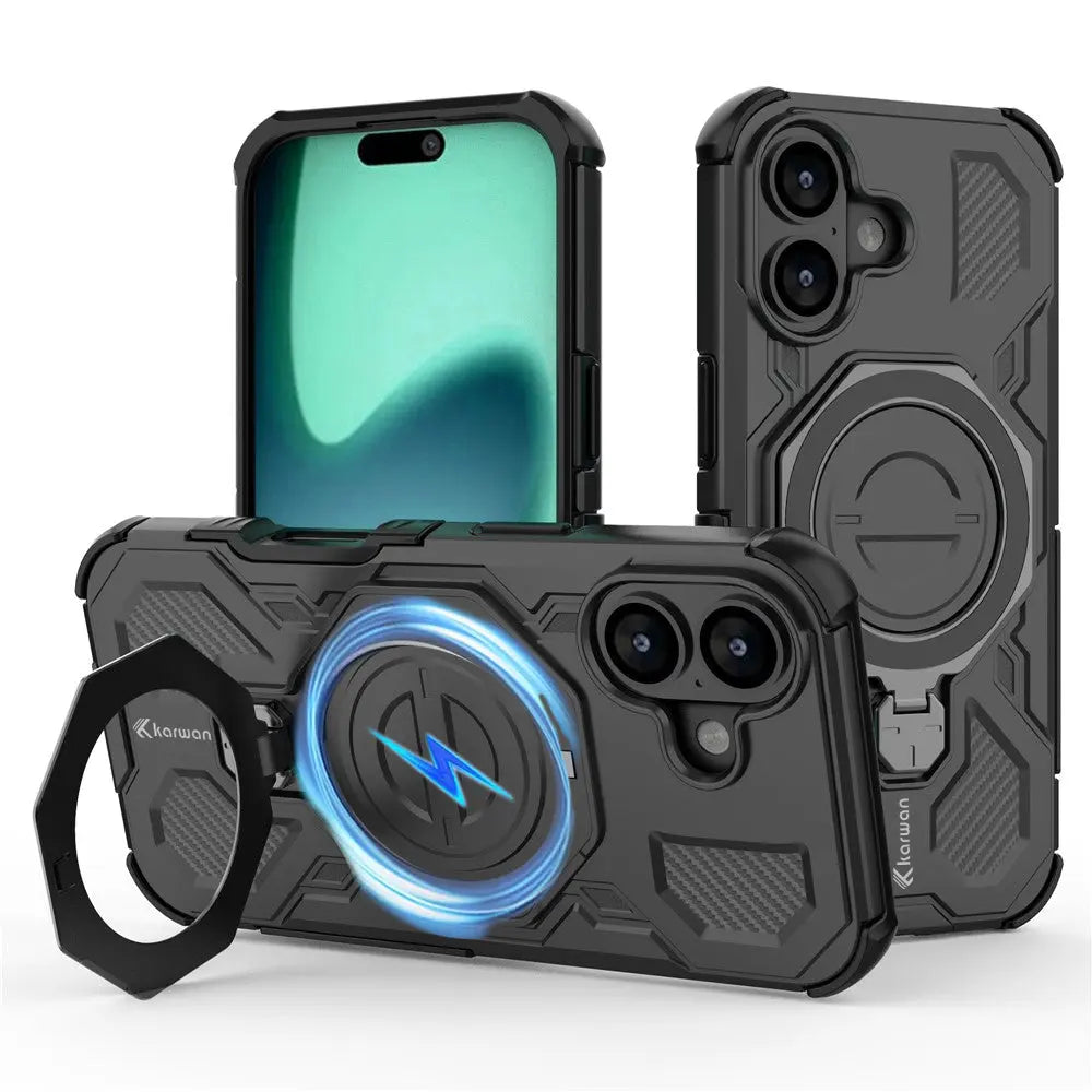 Karwan Vanguard Rugged Kickstand  MagSafe Case for  iPhone 16 - Karwan