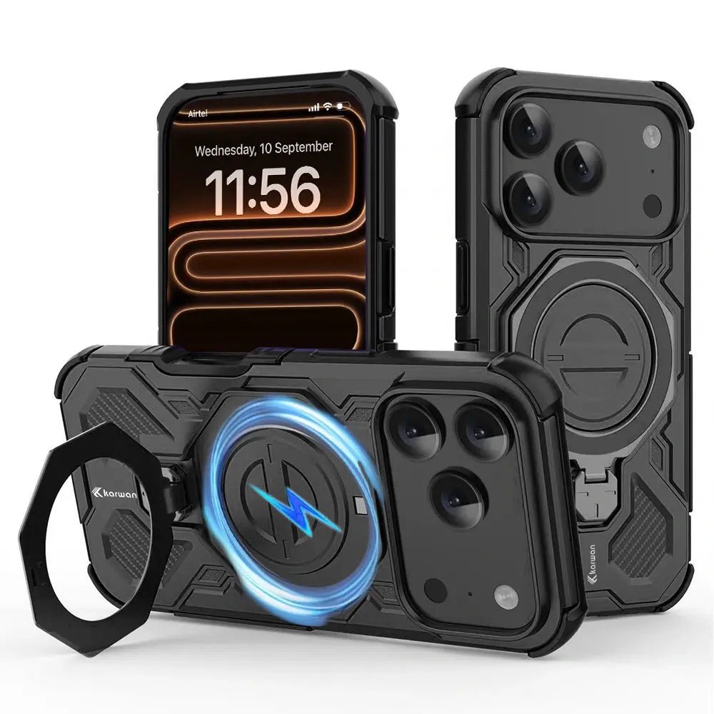 Karwan Vanguard Rugged Kickstand MagSafe Case for iPhone 17 Pro - Karwan