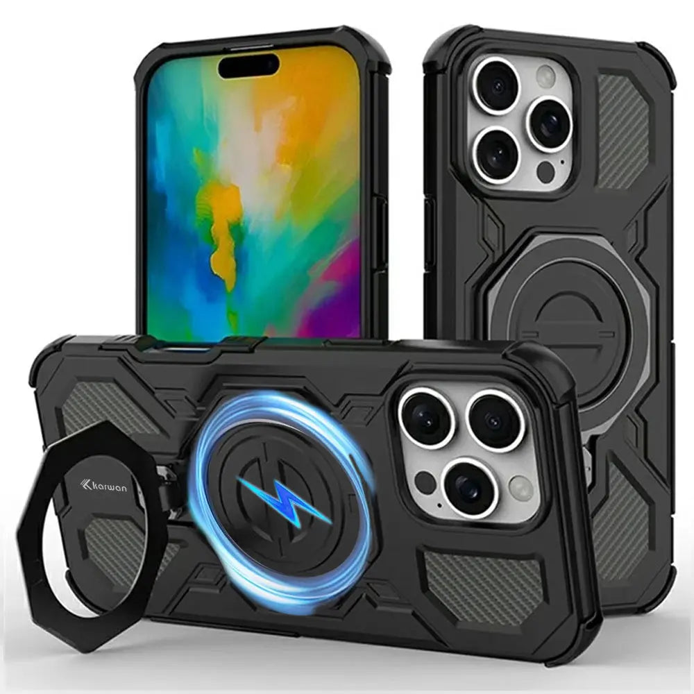 Karwan Vanguard Rugged Kickstand MagSafe Case for iPhone 16 Pro Max - Karwan
