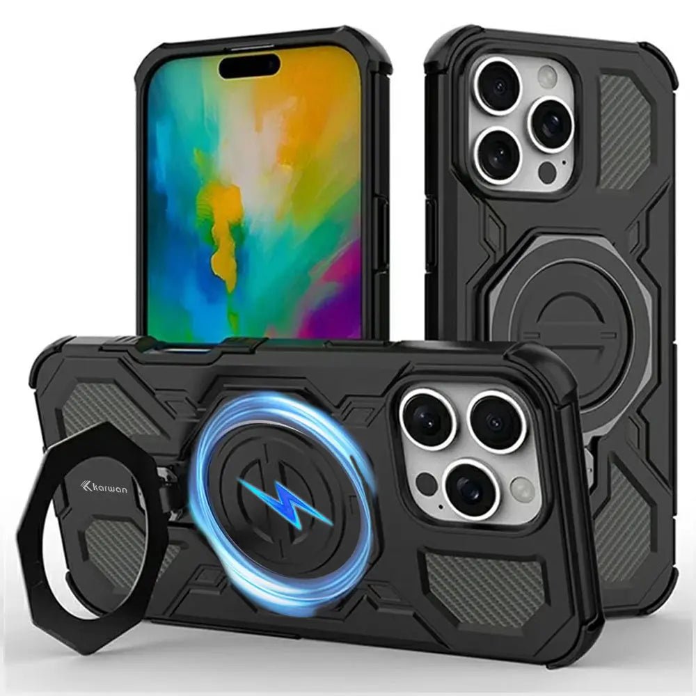 Karwan Vanguard Rugged Kickstand MagSafe Case for iPhone 16 Pro Max - Karwan