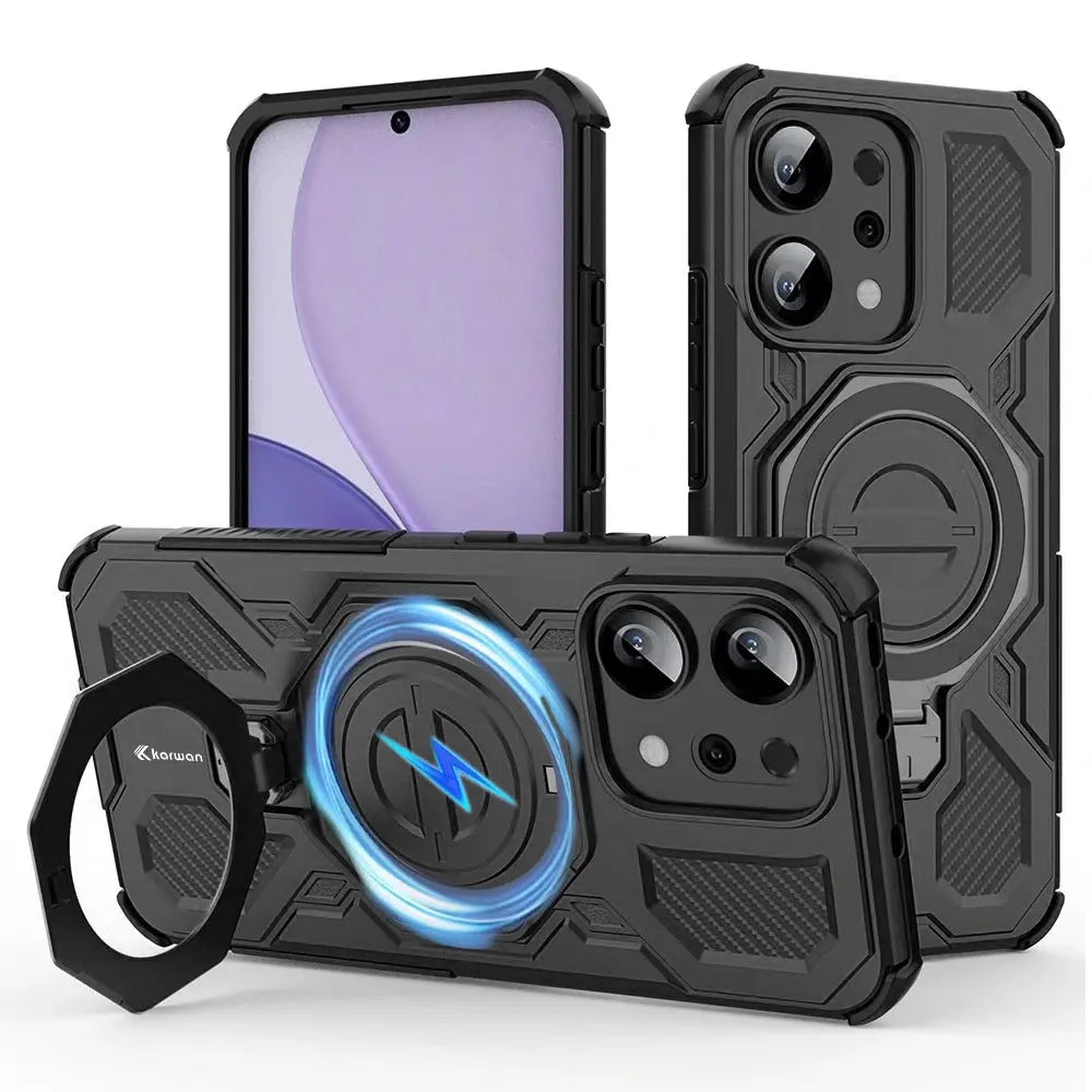 Karwan Vanguard Rugged Kickstand  MagSafe Case for Oppo Reno 14 - Karwan