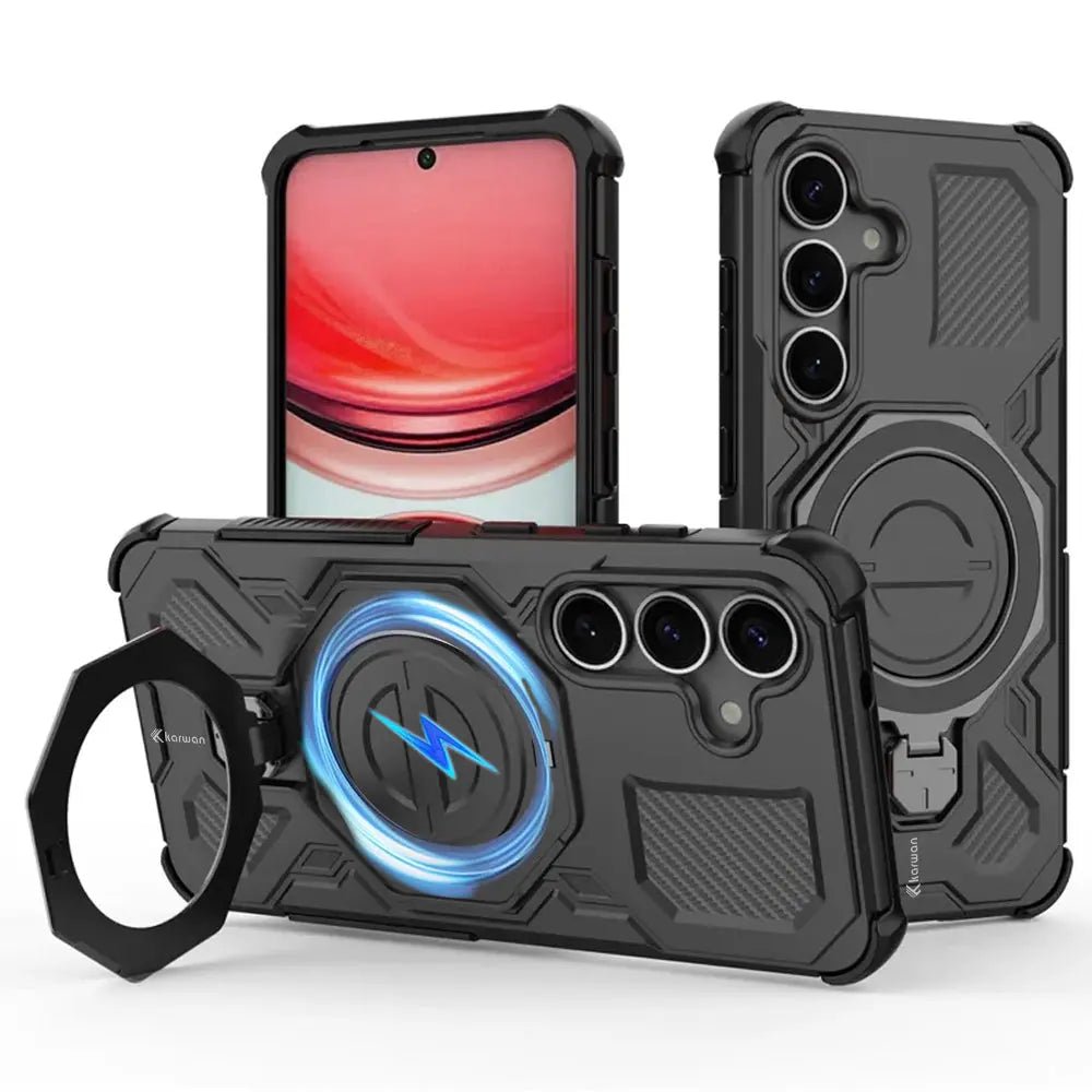 Karwan Vanguard Rugged Kickstand MagSafe Case for Samsung Galaxy S25 Plus - Karwan