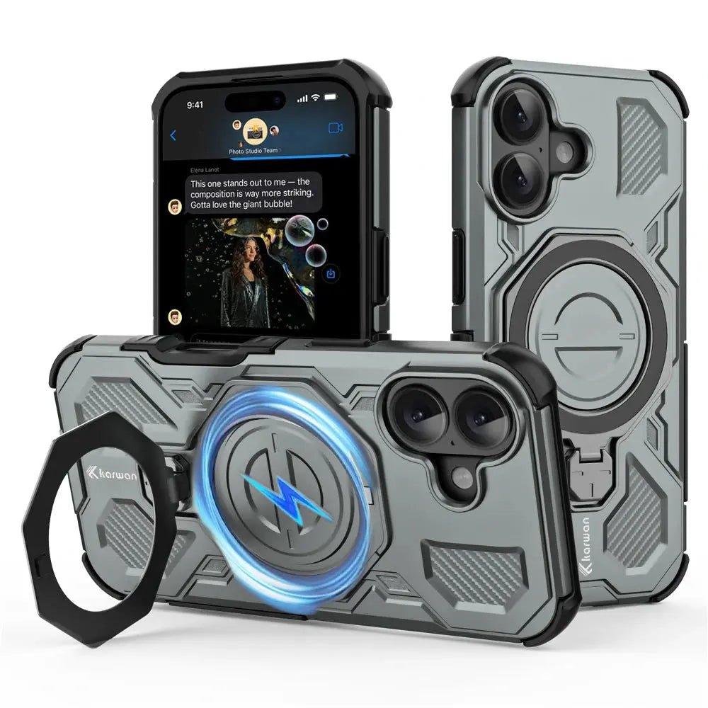Karwan Vanguard Rugged Kickstand MagSafe Case for iPhone 17 - Karwan