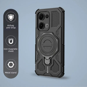 Karwan Vanguard Rugged Kickstand MagSafe Case for Oppo Reno 13 - Karwan