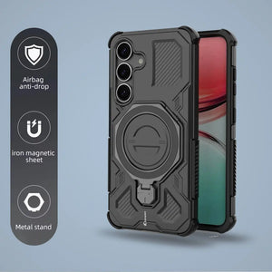 Karwan Vanguard Rugged Kickstand  MagSafe Case for Samsung Galaxy S25 FE Karwan