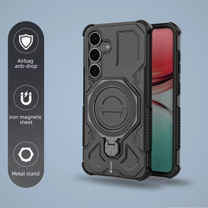 Karwan Vanguard Rugged Kickstand MagSafe Case for Samsung Galaxy S25 - Karwan