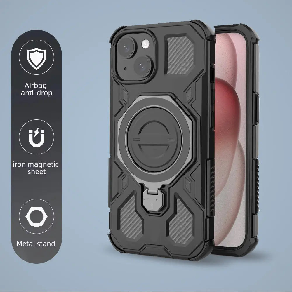 Karwan Vanguard Rugged Kickstand  MagSafe Case for  iPhone 15 - Karwan