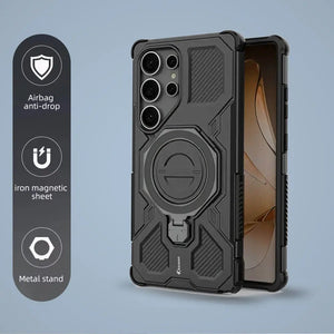 Karwan Vanguard Rugged Kickstand MagSafe Case for Samsung Galaxy S24 Ultra - Karwan