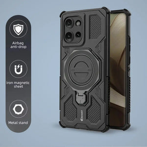 Karwan Vanguard Rugged Kickstand MagSafe Case for Motorola Edge 50 Pro - Karwan