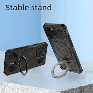 Karwan Vanguard Rugged Kickstand MagSafe Case for iPhone 15 Pro Max - Karwan