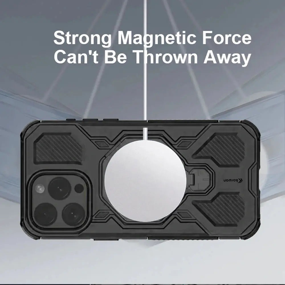 Karwan Vanguard Rugged Kickstand MagSafe Case for iPhone 15 Pro Max - Karwan