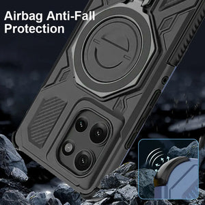 Karwan Vanguard Rugged Kickstand MagSafe Case for Motorola Edge 50 Pro - Karwan