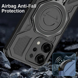 Karwan Vanguard Rugged Kickstand MagSafe Case for Oppo Reno 14 - Karwan