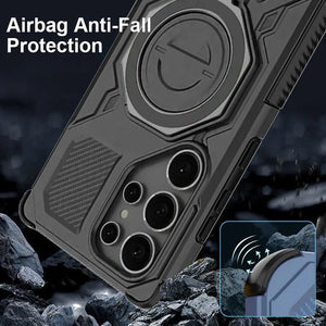 Karwan Vanguard Rugged Kickstand MagSafe Case for Samsung Galaxy S24 Ultra - Karwan