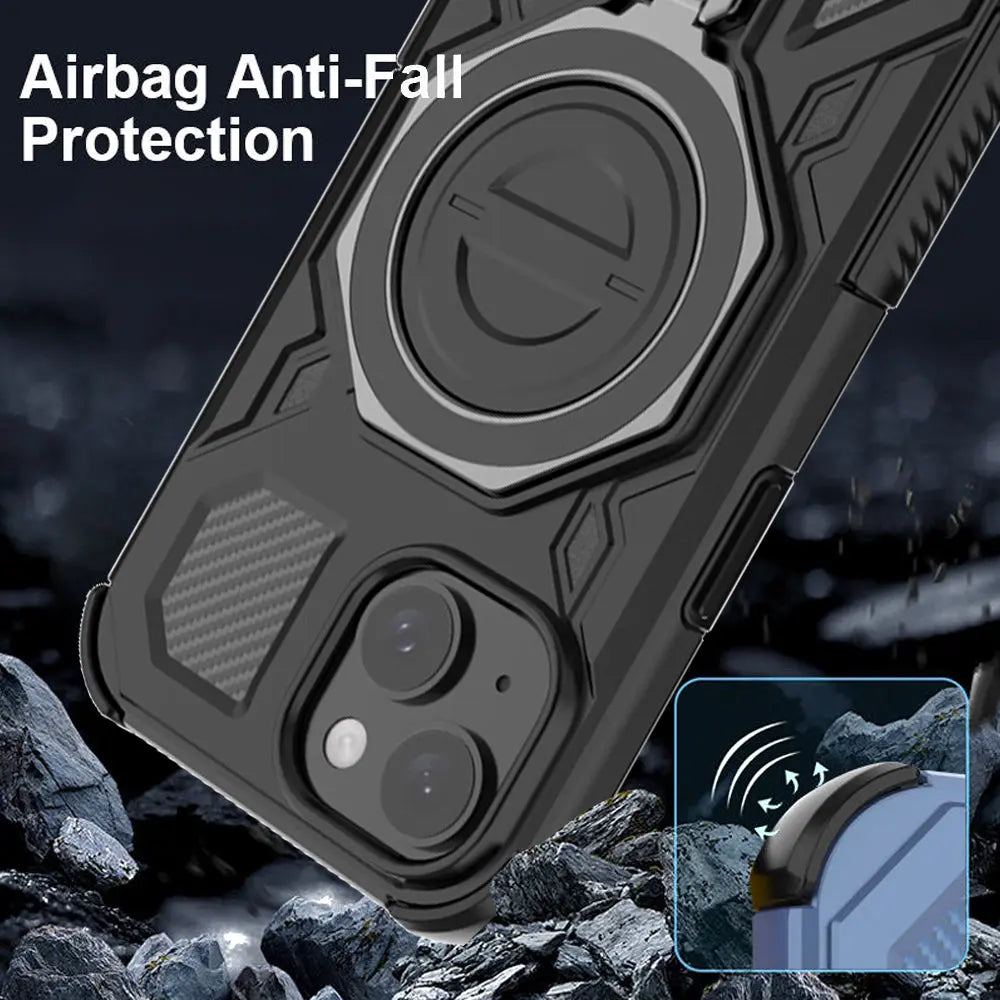 Karwan Vanguard Rugged Kickstand  MagSafe Case for  iPhone 15 - Karwan