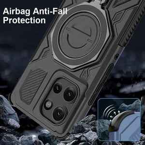 Karwan Vanguard Rugged Kickstand MagSafe Case for Motorola Edge 50 - Karwan