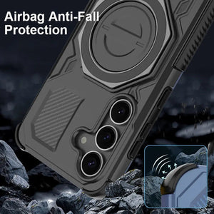 Karwan Vanguard Rugged Kickstand MagSafe Case for Samsung Galaxy S25 Plus - Karwan