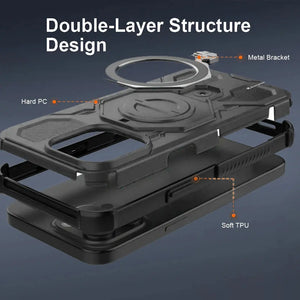 Karwan Vanguard Rugged Kickstand MagSafe Case for iPhone 15 Pro - Karwan