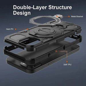 Karwan Vanguard Rugged Kickstand MagSafe Case for iPhone 16 Pro - Karwan