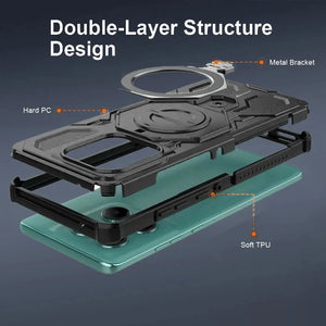 Karwan Vanguard Rugged Kickstand MagSafe Case for Motorola Edge 60 Pro - Karwan