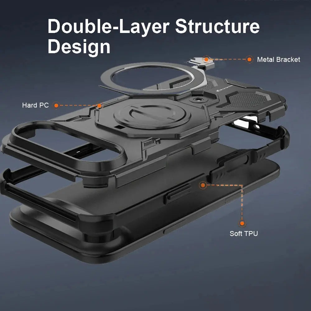 Karwan Vanguard Rugged Kickstand MagSafe Case for iPhone 17 Air - Karwan