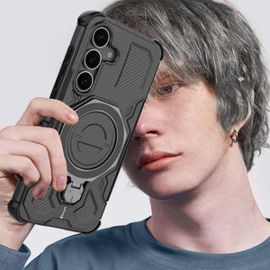 Karwan Vanguard Rugged Kickstand  MagSafe Case for Samsung Galaxy S25 FE Karwan