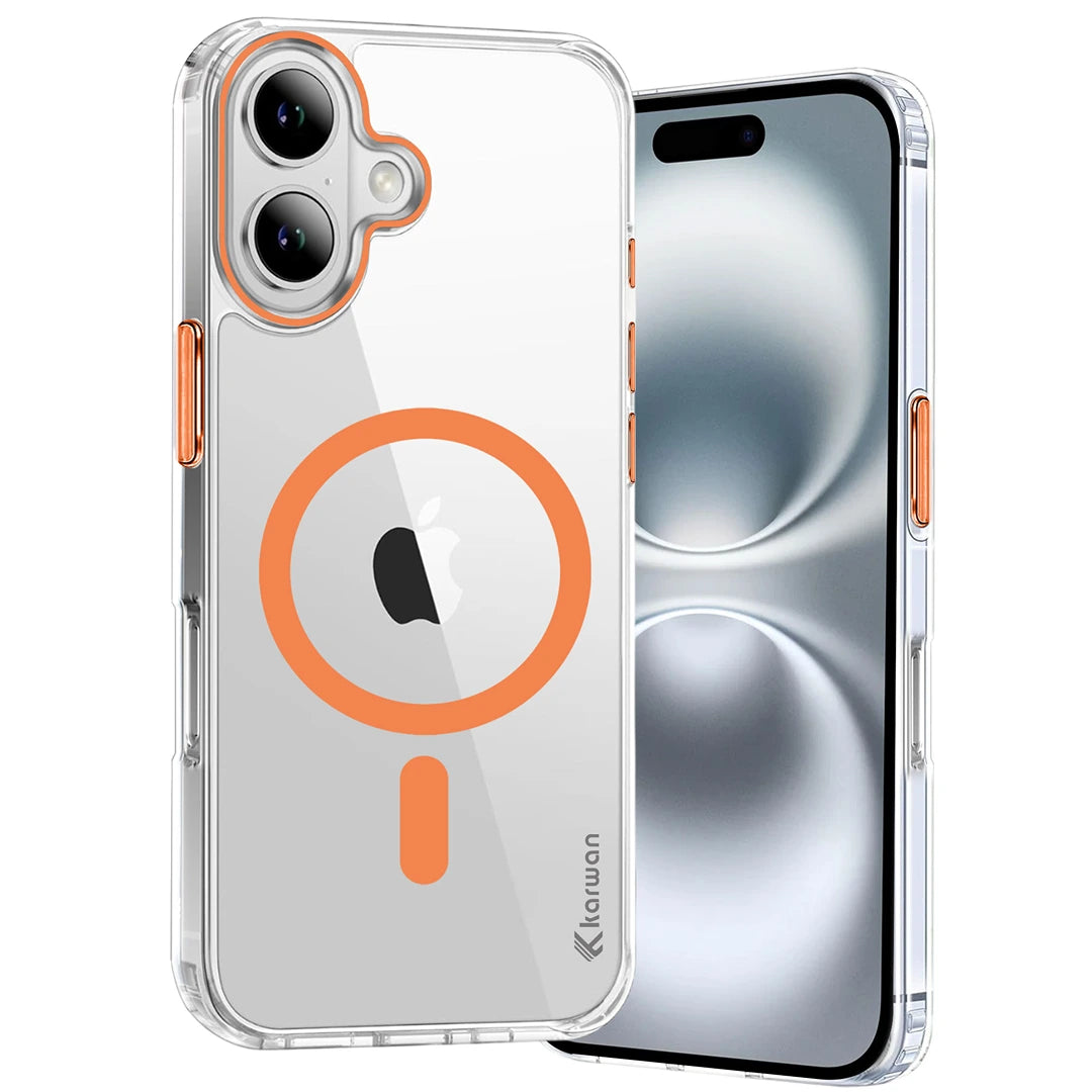 Karwan Magnetic Clear Case for iPhone 16 Plus – Anti-Yellowing MagSafe Cover
