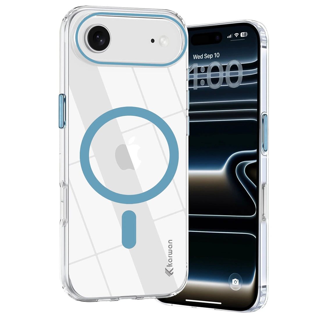 Karwan Magnetic Clear Case for iPhone 17 Air – Anti-Yellowing MagSafe Cover