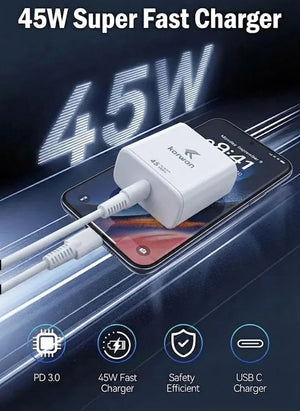 Karwan Super Fast Charge 45W PD Charger without cable - Karwan accessories