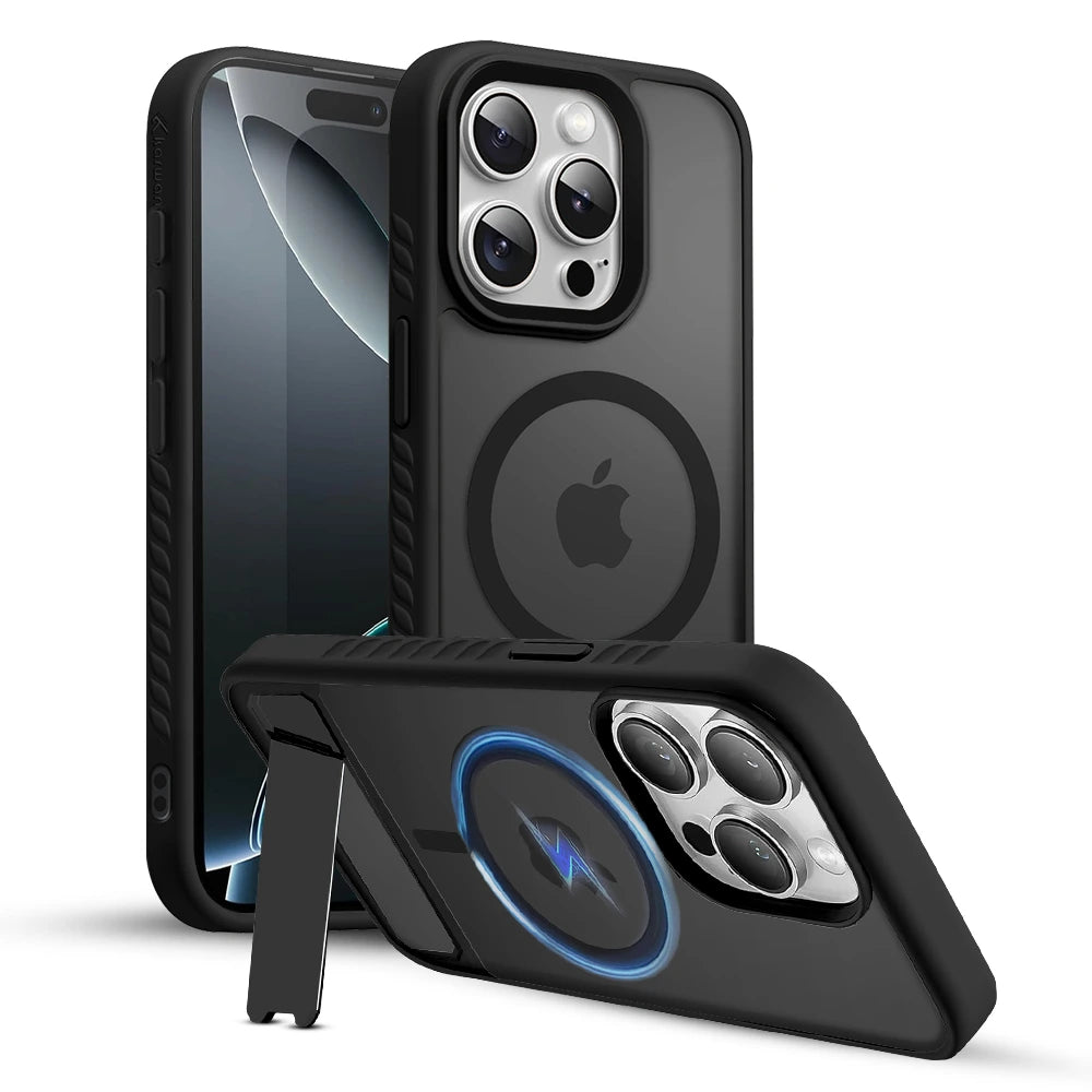 ShieldX MagSafe Kickstand Case – Ultimate Protection For iPhone 15 Pro