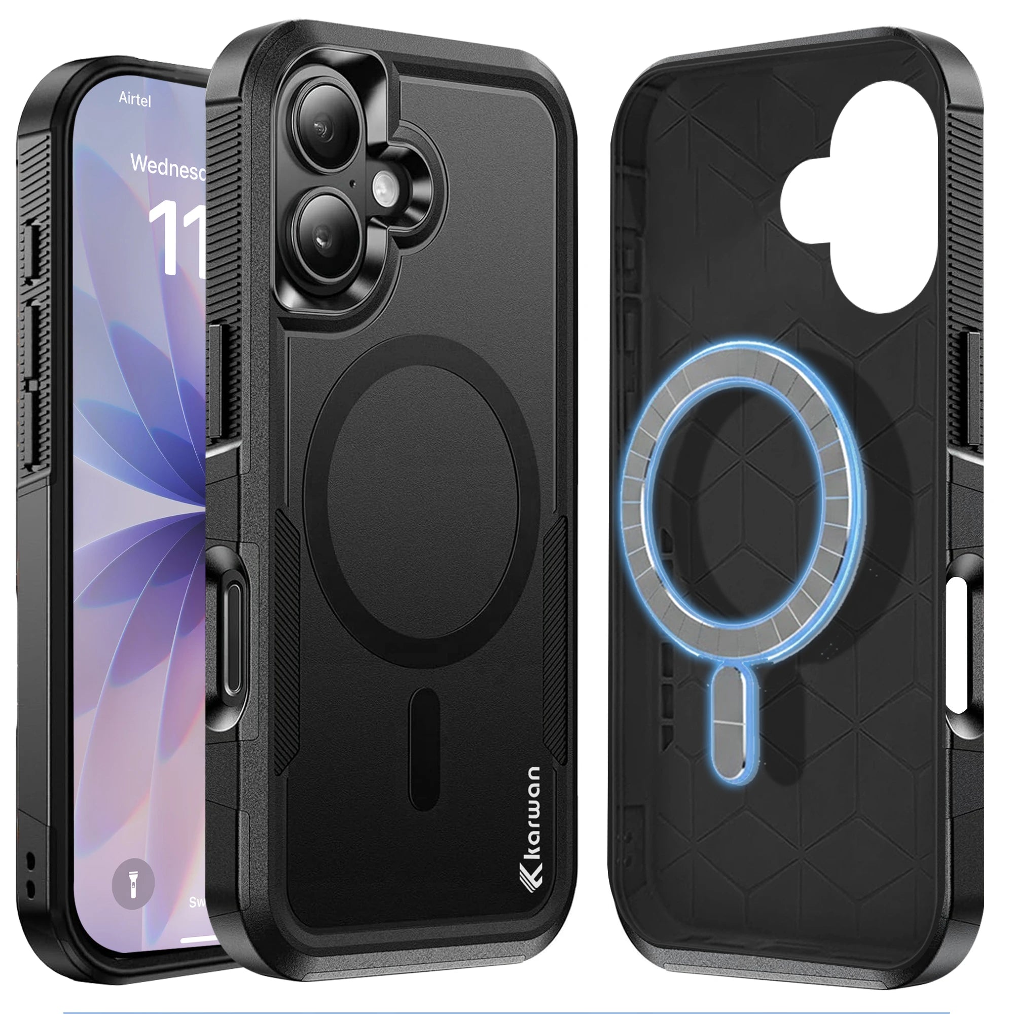 karwan ironclad dual layer magsafe case for iphone 17