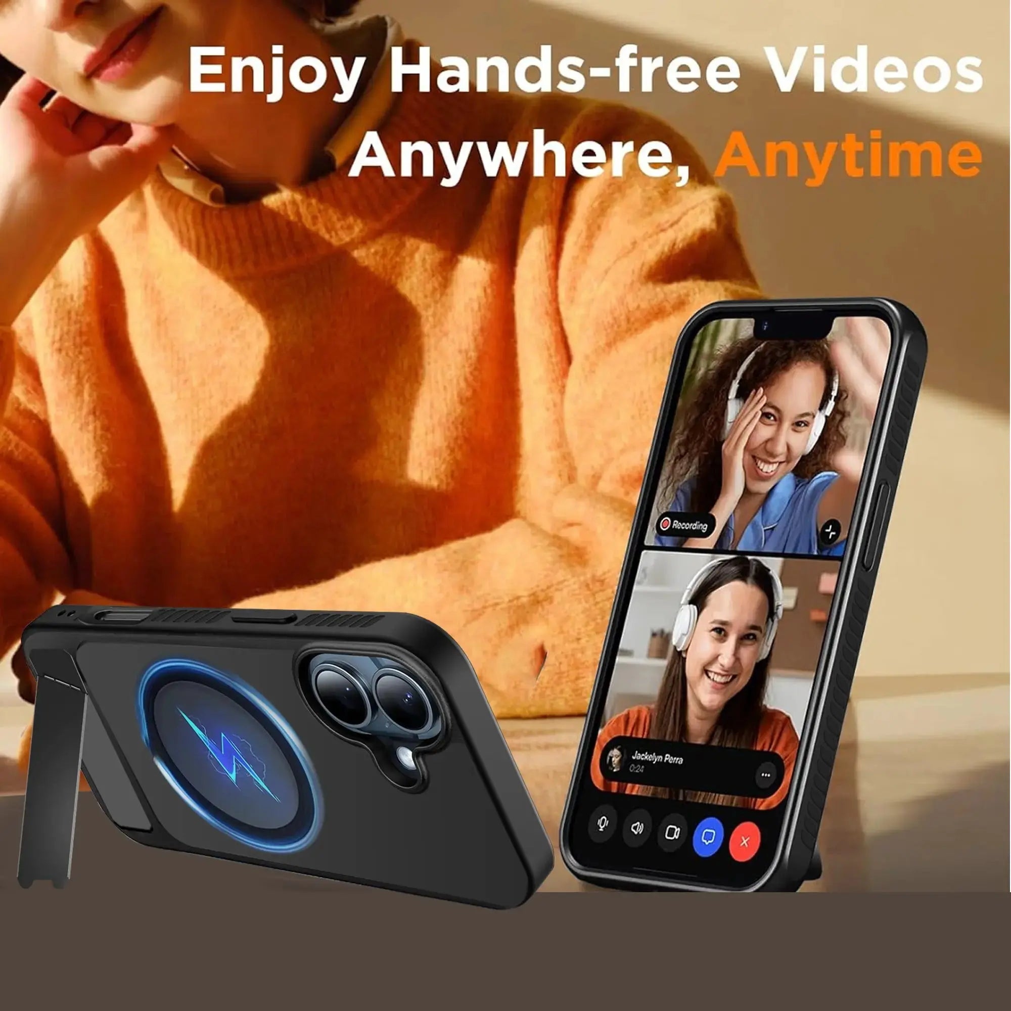 Karwan ShieldX MagSafe Kickstand Case – Ultimate Protection For iPhone 16 - Premium Case Cover by Karwan