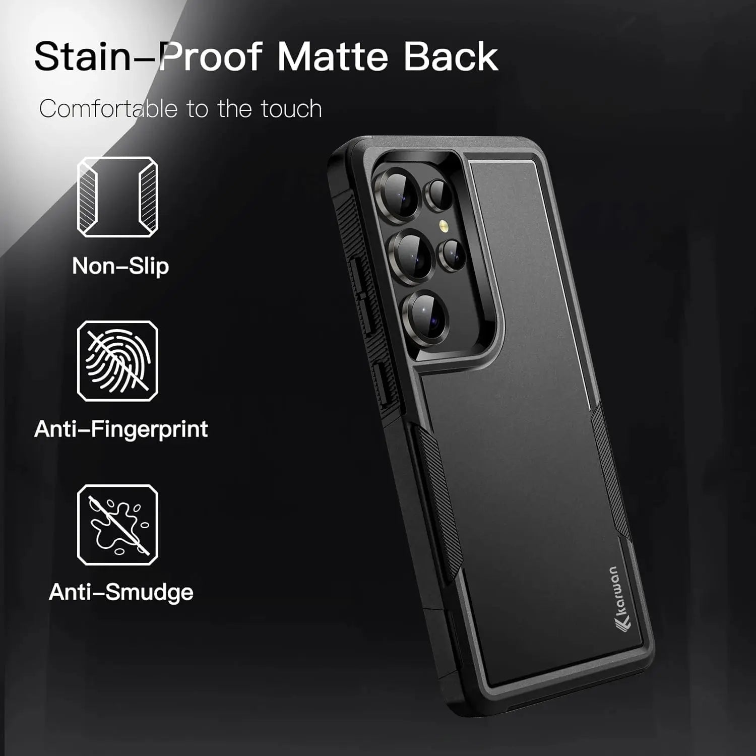 Karwan Immortal Dual Layer Samsung Galaxy S24 Ultra Rugged Back Case - Karwan