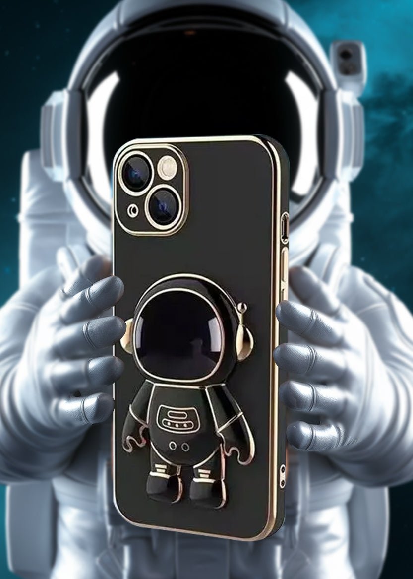 3D Astronaut Stand Mobile Back Cover - Karwan