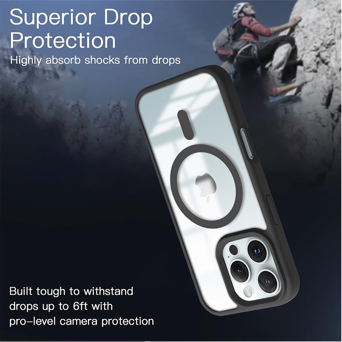 Magsafe Shockproof Mobile Cover For iPhone 16 Pro