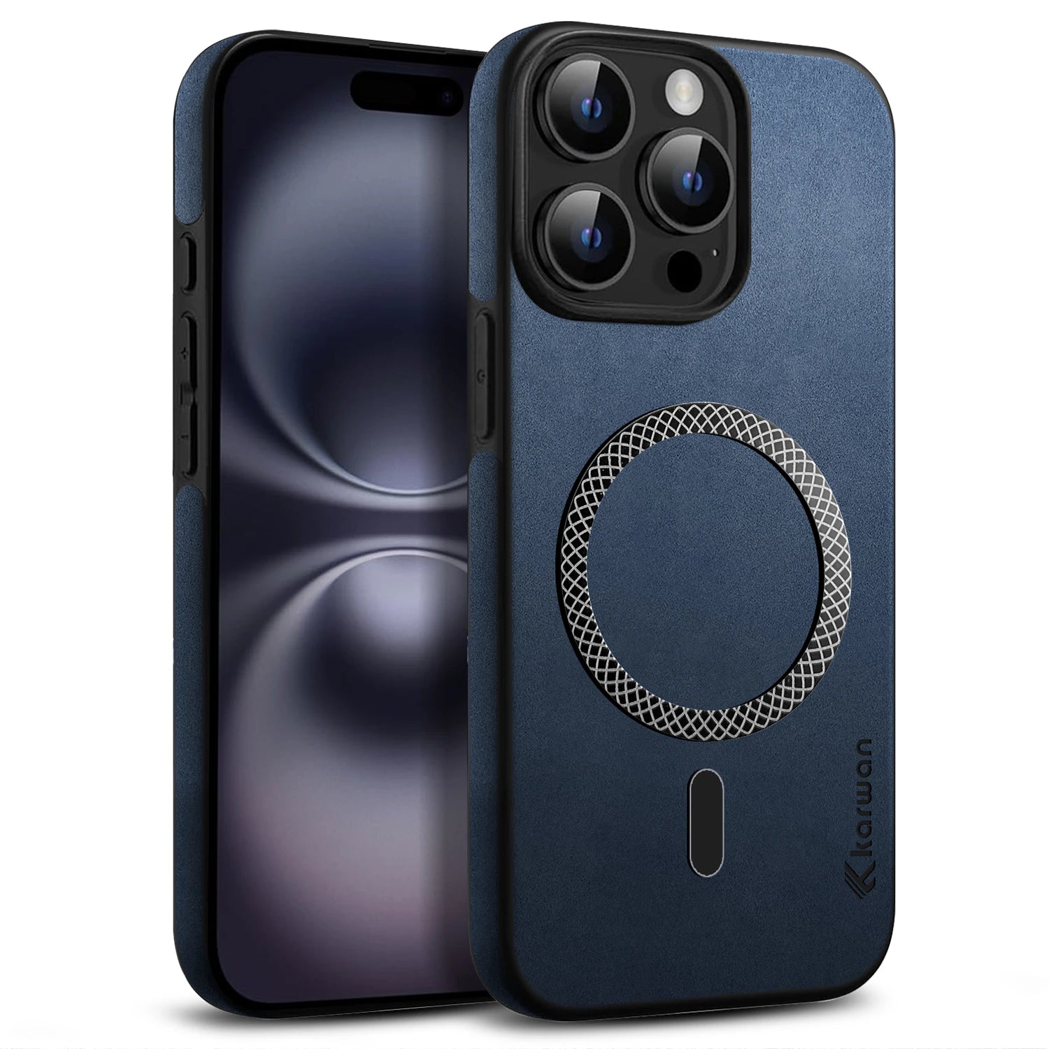 Karwan Signature Leather Mobile Case For iPhone 15 Pro Max