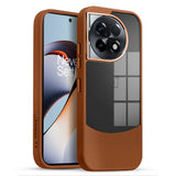 FusionEdge Leather & Acrylic Mobile Back Case for Oneplus 11R