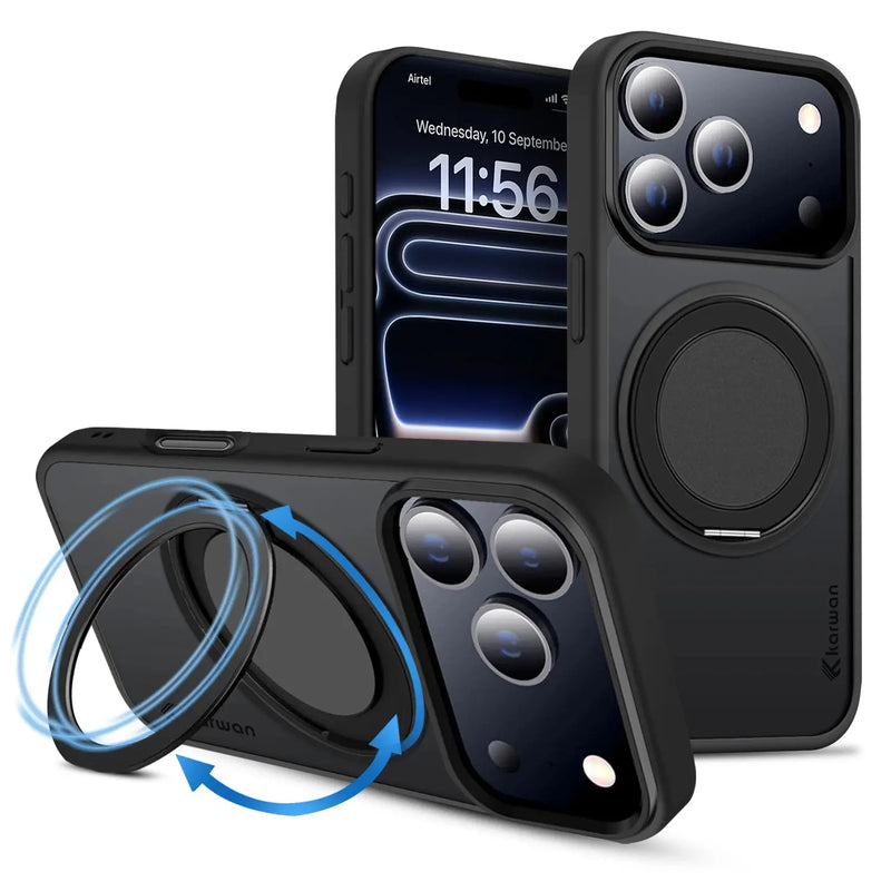 Karwan GhostRing MagSafe Rotating Ring Stand Case For iPhone 17 Pro Max - Karwan
