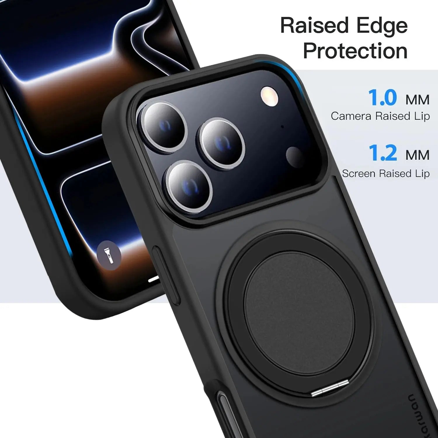 Karwan GhostRing MagSafe Rotating Ring Stand Case For iPhone 17 Pro - Karwan