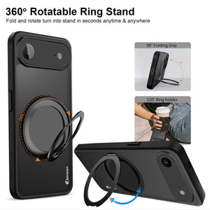 Karwan GhostRing MagSafe Rotating Ring Stand Case For iPhone 17 Air Karwan