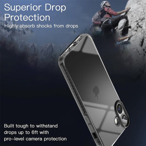 Hybrid Poppy Polycarbonate Mobile Back Case For iPhone 16