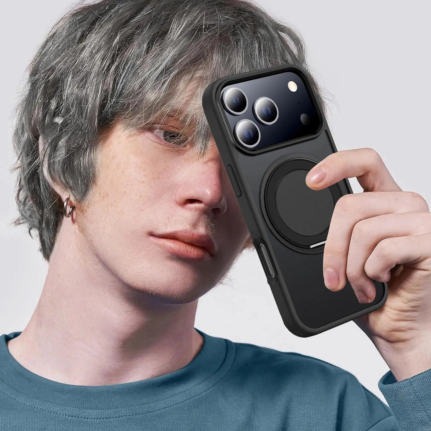 Karwan GhostRing MagSafe Rotating Ring Stand Case For iPhone 17 Pro Max - Karwan