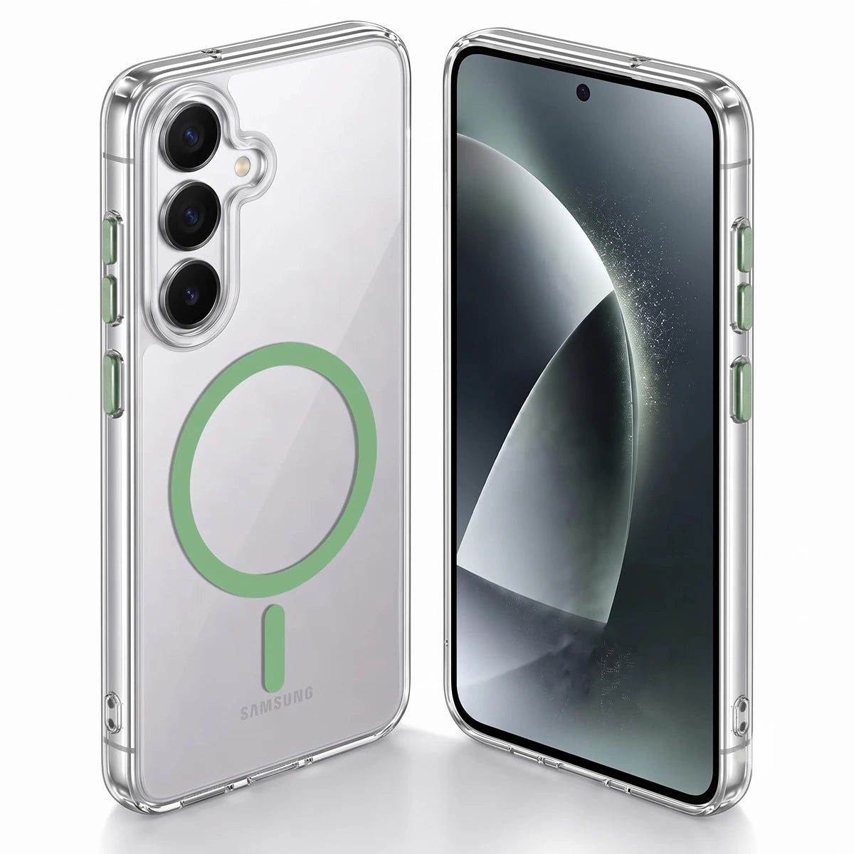 Karwan Magnetic Clear Case for Samsung Galaxy S24 – Anti-Yellowing MagSafe Cover