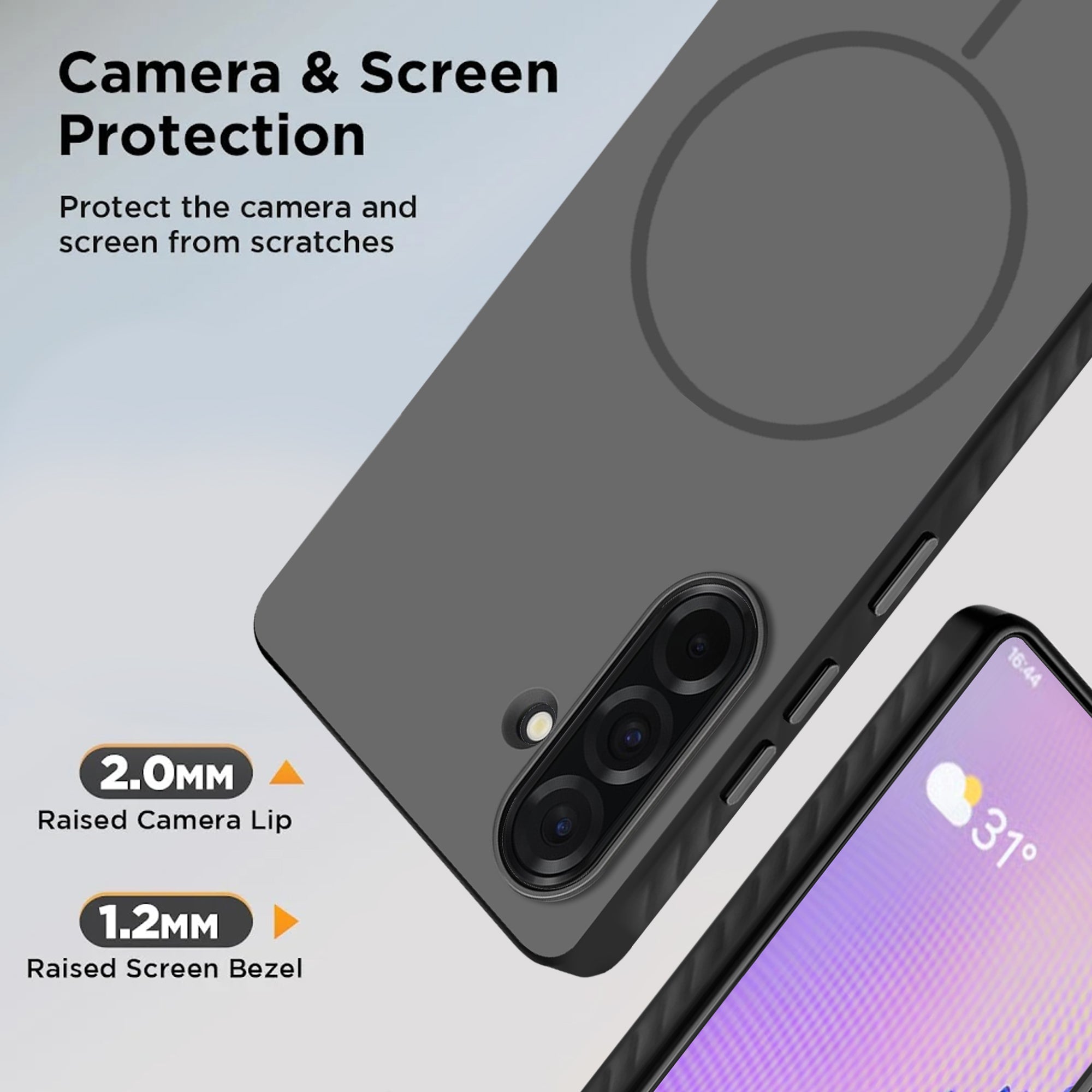 Karwan MagEaze Samsung Galaxy A36 Back Cover - Premium Matte Slim Protective Case India ₹499