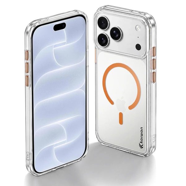 Karwan Magnetic Clear Case for iPhone 17 Pro Max – Anti-Yellowing MagSafe Cover