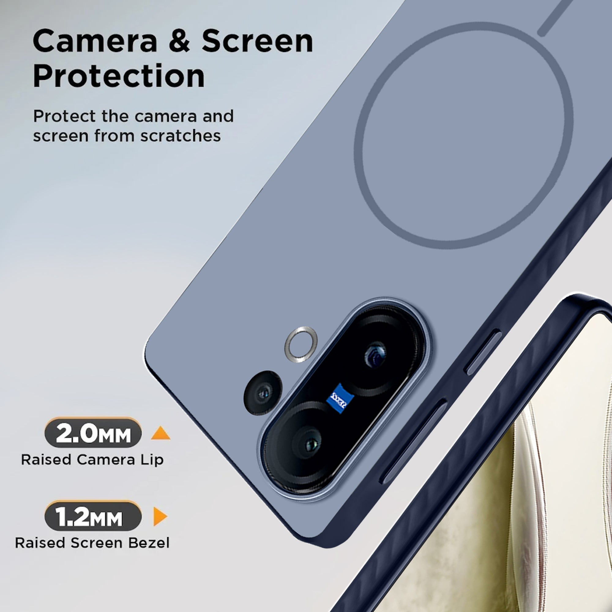 Karwan MagEaze Vivo X200FE Slim Case India - Wireless Charging Compatible Matte Cover ₹499