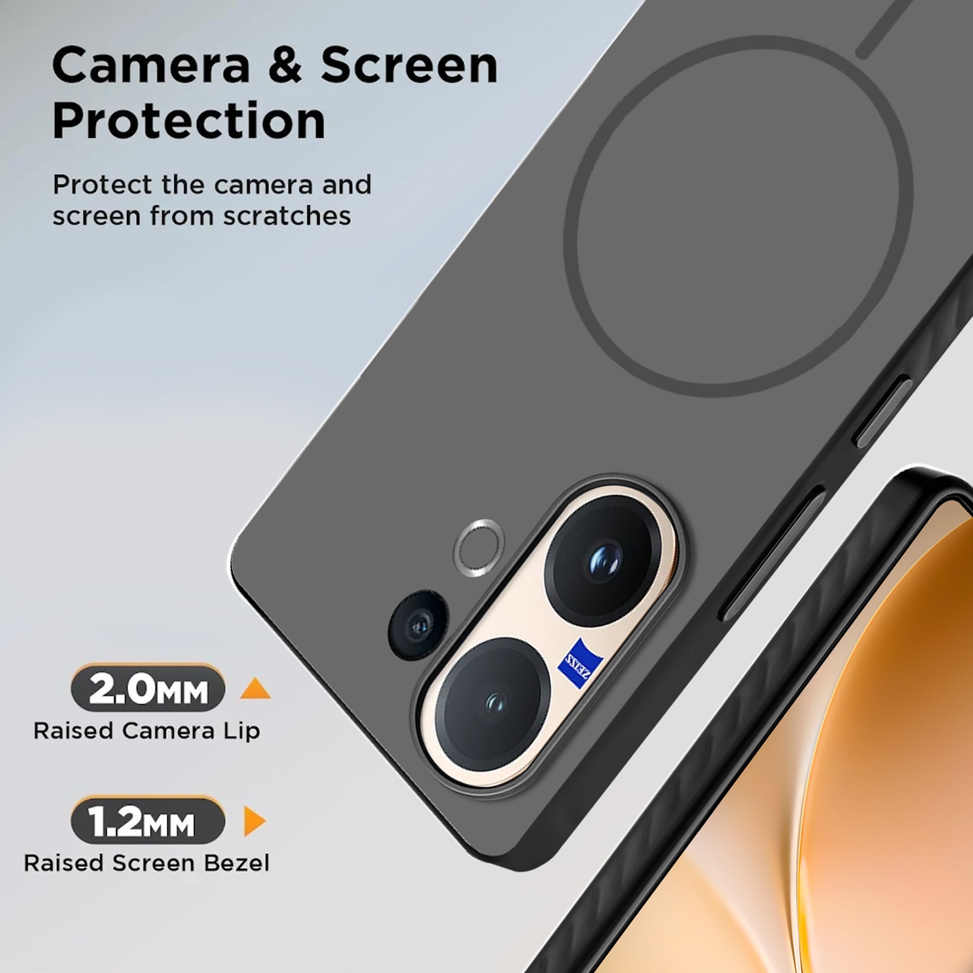 Karwan Matte MagEaze Vivo V60 India - Premium Slim Protective Matte Back Cover Buy Online