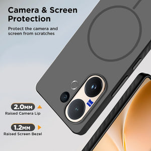 Karwan Matte MagEaze Vivo V60 India - Premium Slim Protective Matte Back Cover Buy Online