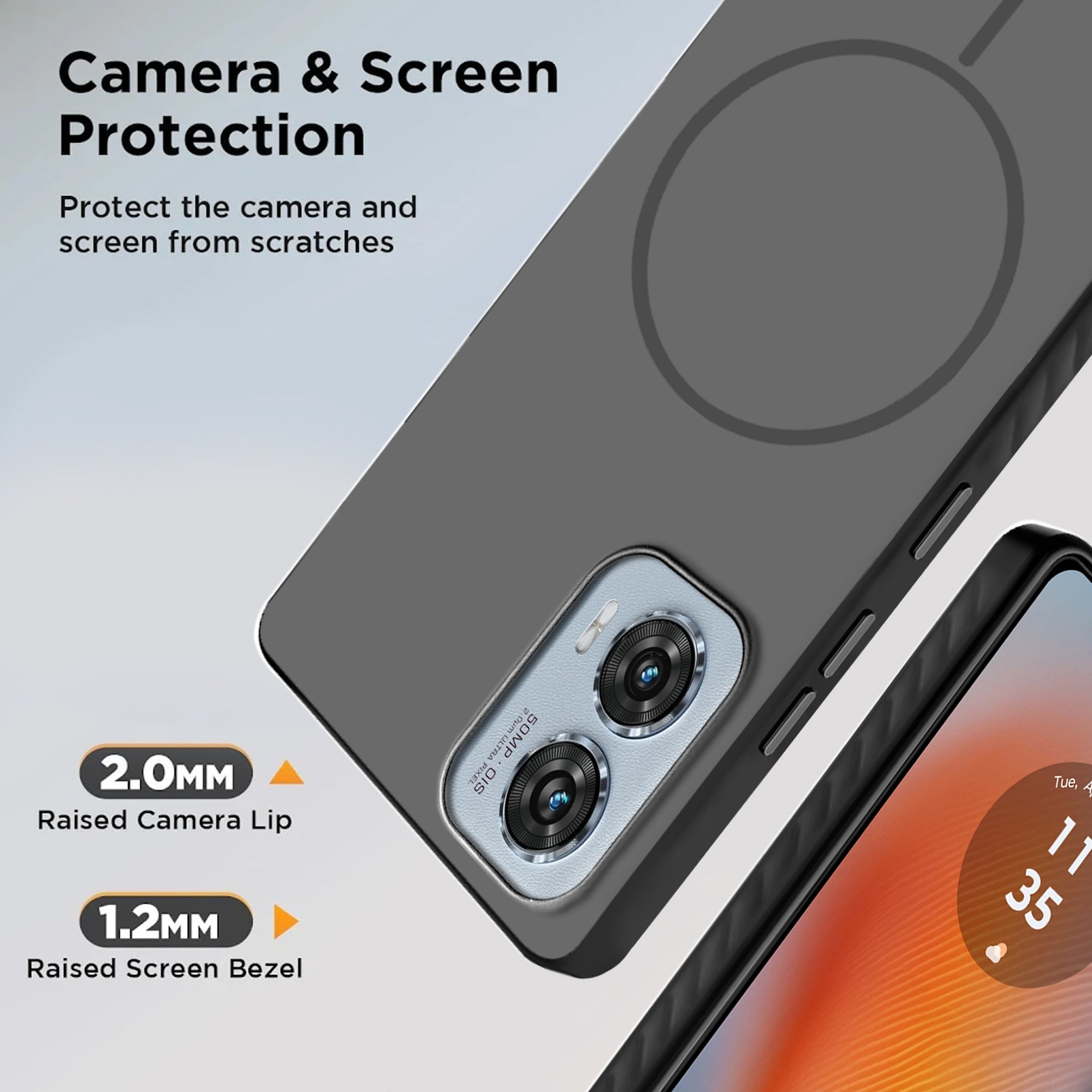 Karwan MagEaze Moto Edge 50 Fusion Back Cover - Premium Slim Matte Protective Case India ₹499
